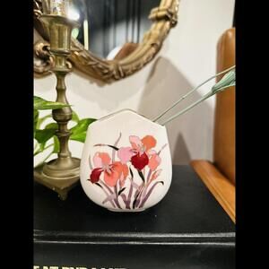 Vintage Japanese Vase Pen Holder with Iris